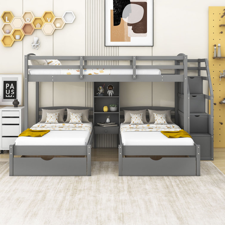 Cool triple 2025 bunk beds